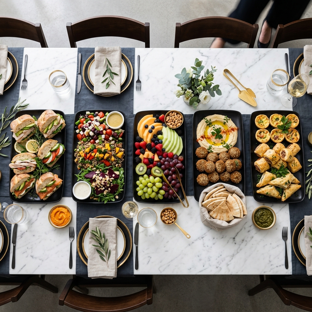 Catering table presentation